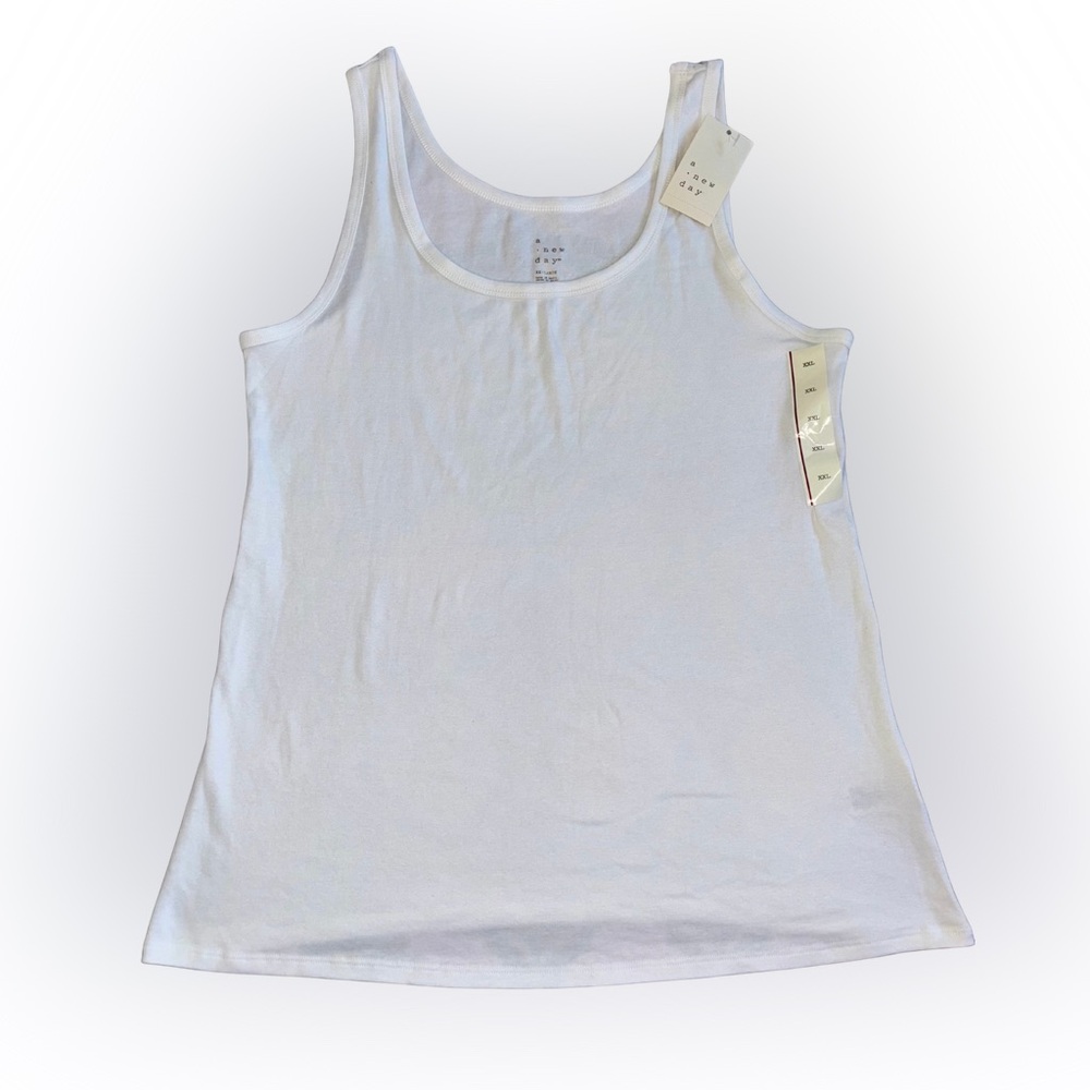a new day Classic White Tank Top NWT Size XXL Discontinued from Target
